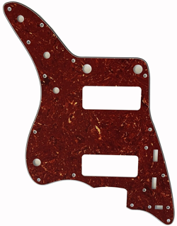 GUITAR PARTS PICKGUARD FOR FENDER US JAZZMASTER P90 GUITAR-4-PLY-RED TORTOISE