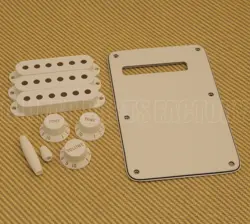 099-1395-000 GENUINE FENDER PARCHMENT STRAT KNOB & COVER ACCESSORY KIT