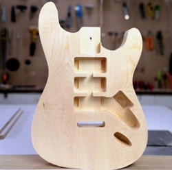 STRATOCASTER BODY, STRAT BODY, STRATOCASTER GUITAR BODY, ( UNFINISHED UNSANDED )