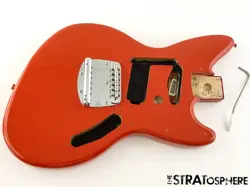 FENDER KURT COBAIN JAG-STANG HS PARTS BODY & HARDWARE, ALDER FIESTA RED