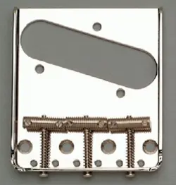 NEW - VINTAGE STYLE 3 SADDLE BRIDGE FOR FENDER TELECASTER - NICKEL