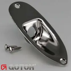 NEW GOTOH JCS-1 STRATOCASTER JACK PLATE FENDER STRATOCASTER STYLE - COSMO BLACK