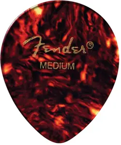 NEW FENDER CLASSIC CELLULOID 347 MEDIUM GUITAR PICKS (12) SHELL, 198-0347-800