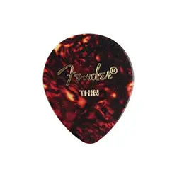 NEW FENDER CLASSIC CELLULOID 347 THIN GUITAR PICKS (12) SHELL, 198-0347-700