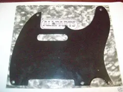 NEW - PICKGUARD FOR VINTAGE STYLE FENDER TELE, 1-PLY - BLACK BAKELITE