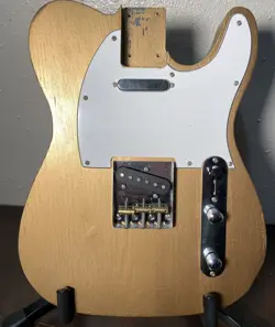 LOADED TELECASTER TELE GUITAR BODY GOLD US SELLER