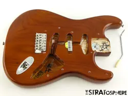 FENDER AV II AMERICAN VINTAGE 1973 BODY & HARDWARE 73 STRAT ASH MOCHA