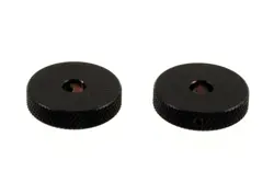 NEW ROLLER KNOBS FOR FENDER JAZZMASTER (2) - BLACK