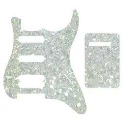FOR US 1991 FENDER ULTRA SSH STRAT GUITAR PICKGUARD & BACK PLATE, WHITE PEARL