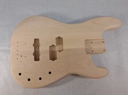 UNFINISHED MAPLE P/J BASS GUITAR BODY - FITS FENDER NECKS J1785
