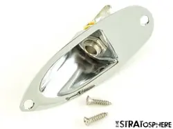 FENDER VINTERA II 70S RI STRATOCASTER STRAT OUTPUT JACK & PLATE, CHROME