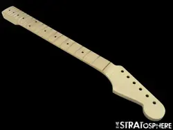 NEW FENDER LIC WD STRATOCASTER STRAT REPLACEMENT NECK AAA FLAME MAPLE VINTAGE 21