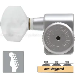 HIPSHOT NON-STAGGERED TUNERS FENDER DIRECTROFIT LOCKING HEX-P LEFT-HANDED SATIN