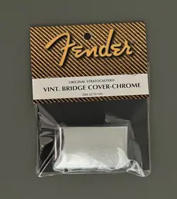 099-2270-100  VINTAGE STRATOCASTER ASHTRAY BRIDGE COVER CHROME