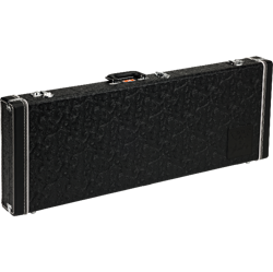 WAYLON JENNINGS STRAT/TELE CASE, BLACK TOOLED LEATHER