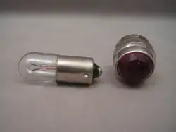 FENDER STYLE VINTAGE PILOT LIGHT JEWEL, VIOLET & #47 BULB