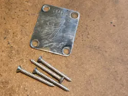 VINTAGE 1970 FENDER GUITAR NECK PLATE 1970'S