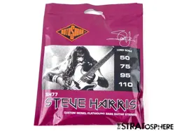 STEVE HARRIS ROTOSOUND SH77 .050-.110 LONG SCALE * FLATWOUND BASS GUITAR STRINGS