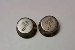 VINTAGE 1981 FENDER THE STRAT VOLUME & TONE KNOB GOLD BRASS 1980 STRATOCASTER