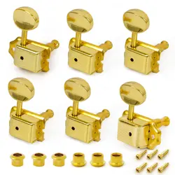 VINTAGE STYLE TUNING PEGS TUNERS FOR FENDER STRATOCASTER TELECASTER 6R GOLD