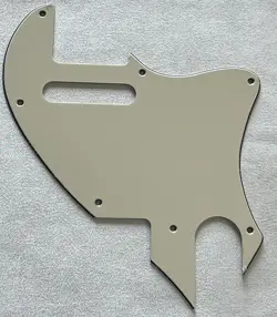 CUSTOM FOR FENDER TELE F HOLE HYBRID CONVERTION GUITAR PICKGUARD VINTAGE YELLOW