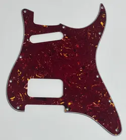 GUITAR PICKGUARD FOR FENDER US 11 SCREW HOLE HS REPLACEMENT 4 PLY RED TORTOISE
