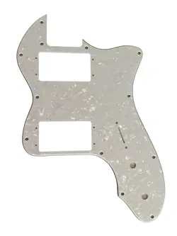 PICKGUARD FOR FENDER 72 TELECASTER THINLINE GUITAR- 4-PLY-WHITE PEARL