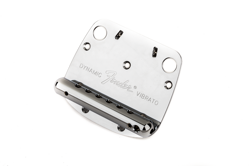 GENUINE FENDER MUSTANG DYNAMIC GUITAR TREMOLO VIBRATO BRIDGE TAILPIECE - CHROME
