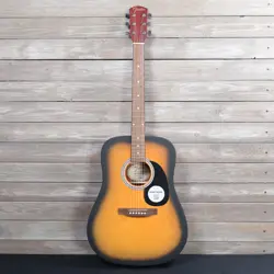 FENDER FA-25 DREADNAUGHT ACOUSTIC GUITAR AS IS TOP DAMAGE