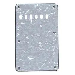 CUSTOM FOR FENDER STRATOCASTER 6 HOLES STANDARD GUITAR BACKPLATE,WHITE PEARL
