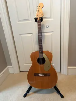 1965 FENDER MALIBU ACOUSTIC GUITAR - NATURAL - VINTAGE