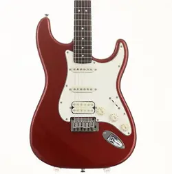 SQUIER BY FENDER STANDARD FAT STRATOCASTER CANDY APPLE RED USED W/SOFT CASE