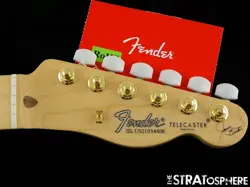 USA FENDER JAMES BURTON TELECASTER TELE NECK + TUNERS MAPLE SATIN 60S 