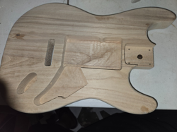 SALE! UNFINISHED SOLID BASSWOOD UNIV. ELECTRIC GUITAR BODY FITS FENDER STRAT #3