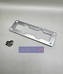 JAZZ BASS BRIDGE PICKUP ALUMINUM RING WITH HOLES AND MOUNTING HARDWARE