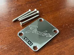 USA AMERICAN FENDER JAZZ PRECISION BASS GUITAR NECK PLATE STRATOCASTER