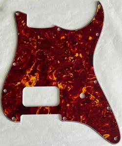 NEW GREAT-FOR FENDER STRATOCASTER START SINGLE HUMBUCKER PICKGUARD RED TORTOISE