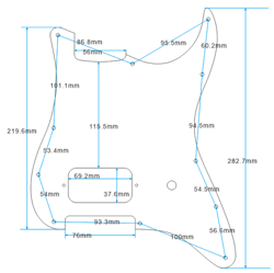 SINGLE HUMBUCKER PICKGUARD