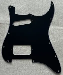 CUSTOM FOR FENDER STRATOCASTER 11 HOLE HS STYLE GUITAR PICKGUARD 3-PLY BLACK