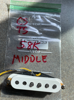 FENDER CUSTOM SHOP TEXAS SPECIAL STRAT REVERSE WOUND MIDDLE PICKUP - TESTED