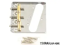 FENDER VINTERA II 50S NOCASTER BRIDGE 3 BRASS SADDLES CHROME!