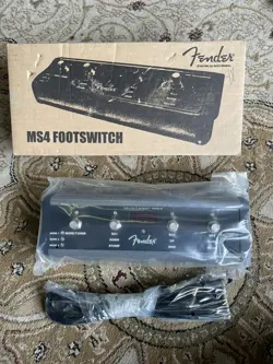 NEW FENDER 4-BUTTON MS4 FOOTSWITCH FOR MUSTANG AMPS, 008-0996-000