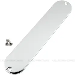 BLANK, NO HOLE CONTROL PLATE FOR FENDER TELECASTER TELE GUITAR - CHROME