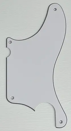PICKGUARD COMPATIBLE FOR FIT FENDER TELE CABALLO TONO LIGERO STYLE GUITAR WHITE