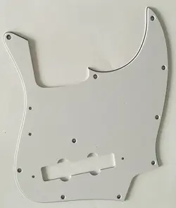 FOR FENDER 10-HOLE MOUNT '70S JAZZ BASS GUITAR PICKGUARD,3 PLY WHITE