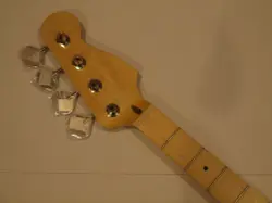 ALL PARTS MAPLE NECK FOR VINTAGE FENDER PRECISION (FITS JAZZ) BASS PMO FINISHED