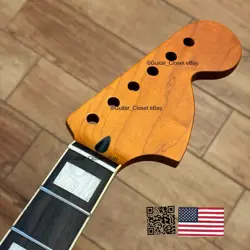 DELUXE ROASTED MAPLE JAZZMASTER STAINLESS ROSEWOOD NECK FITS STRAT FENDER JZR2