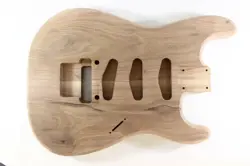 WALNUT SSS GUITAR BODY - FITS FENDER STRAT STRATOCASTER NECK FLOYD ROSE J580
