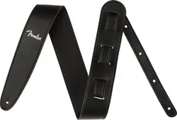 NEW FENDER VEGAN LEATHER MICROFIBER GUITAR STRAP - BLACK, #099-0647-000