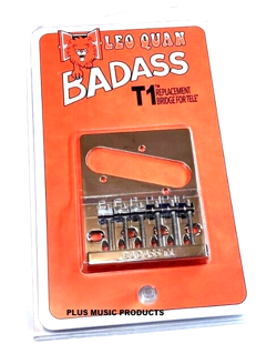 CHROME BADASS T1 BRIDGE FOR VINTAGE FENDER TELECASTER TELE GUITAR TB-5101-010